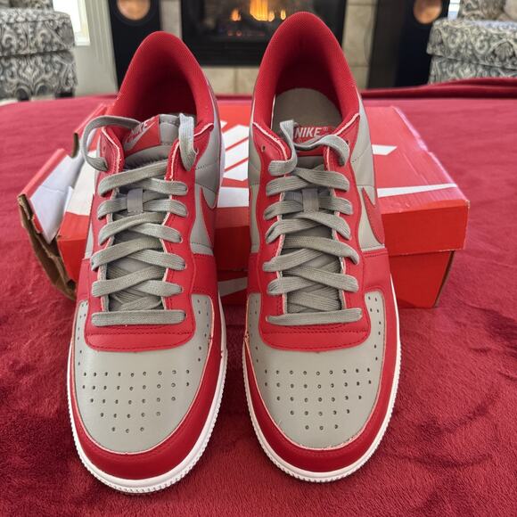 Size 12 Nike Terminator Low Varsity Red Medium Grey New Damaged Box main image 8